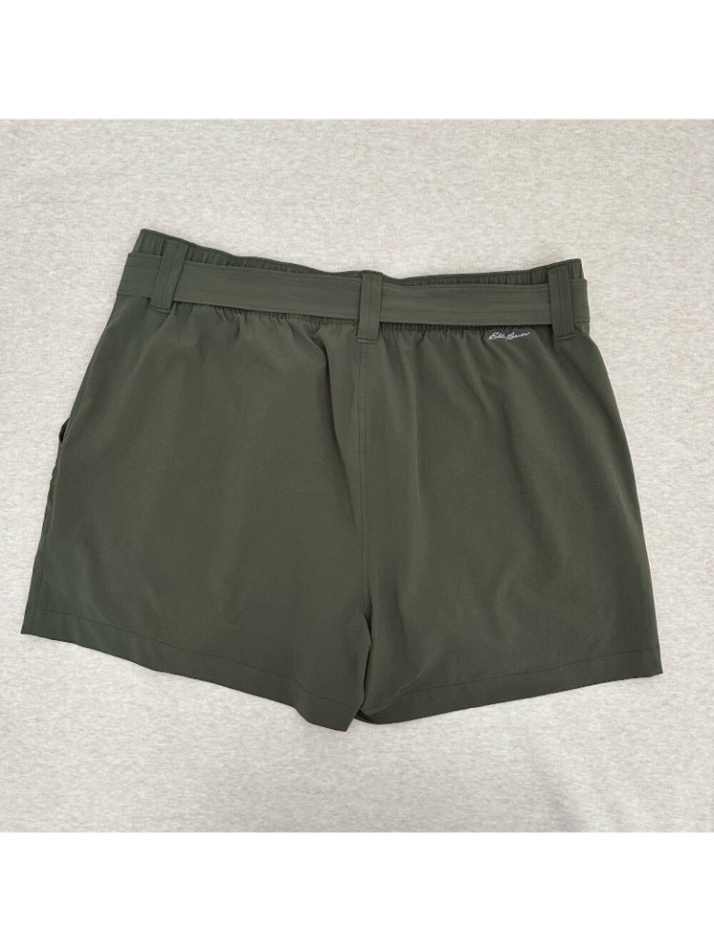 Eddie Bauer Sport Women's Size L US Green High Rise Elastic Waist Shorts - Picture 2 of 9